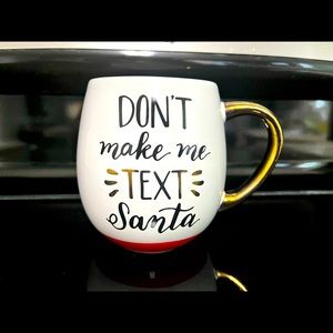 Oversized Christmas Mug “Don't Make Me Text Santa”